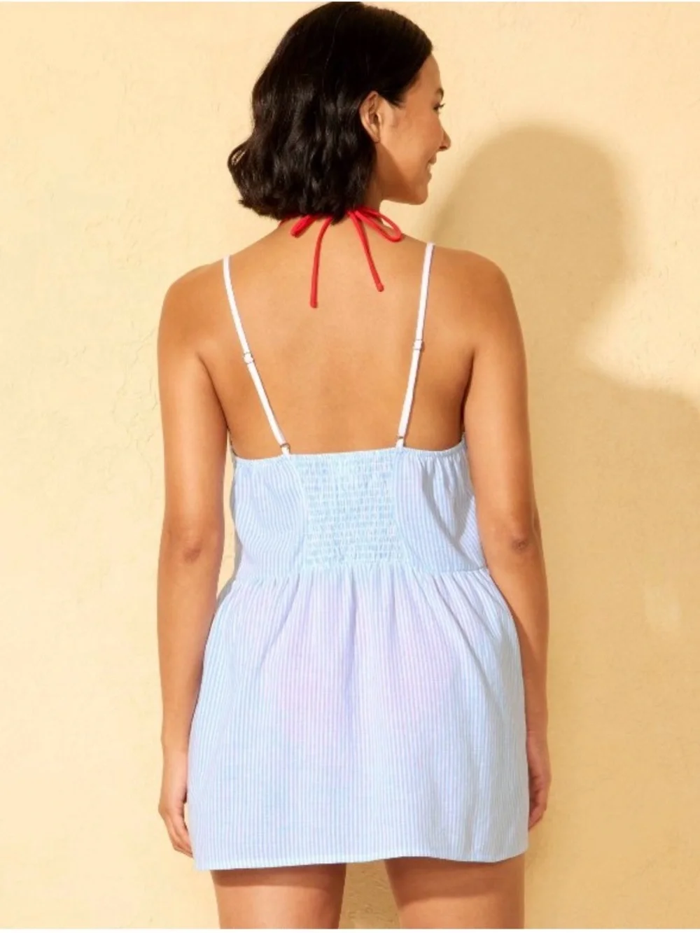 NWT Wild Fable Strawberry Embroidered Swim Cover Up Dress S 4-6
